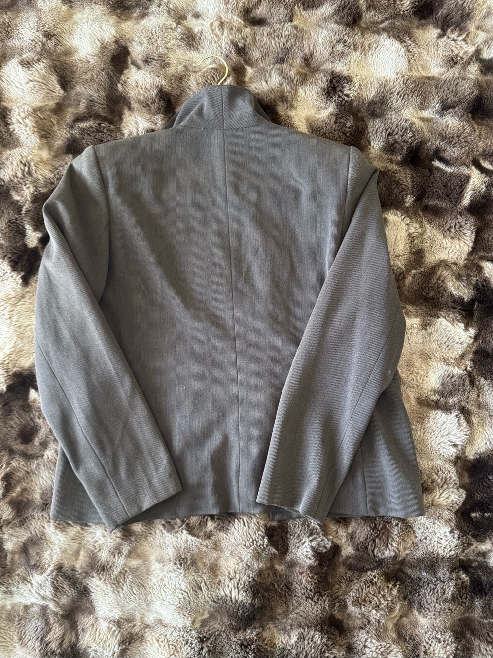 Chaus Taupe Zip-Front Work Blazer - Picture 3 of 3